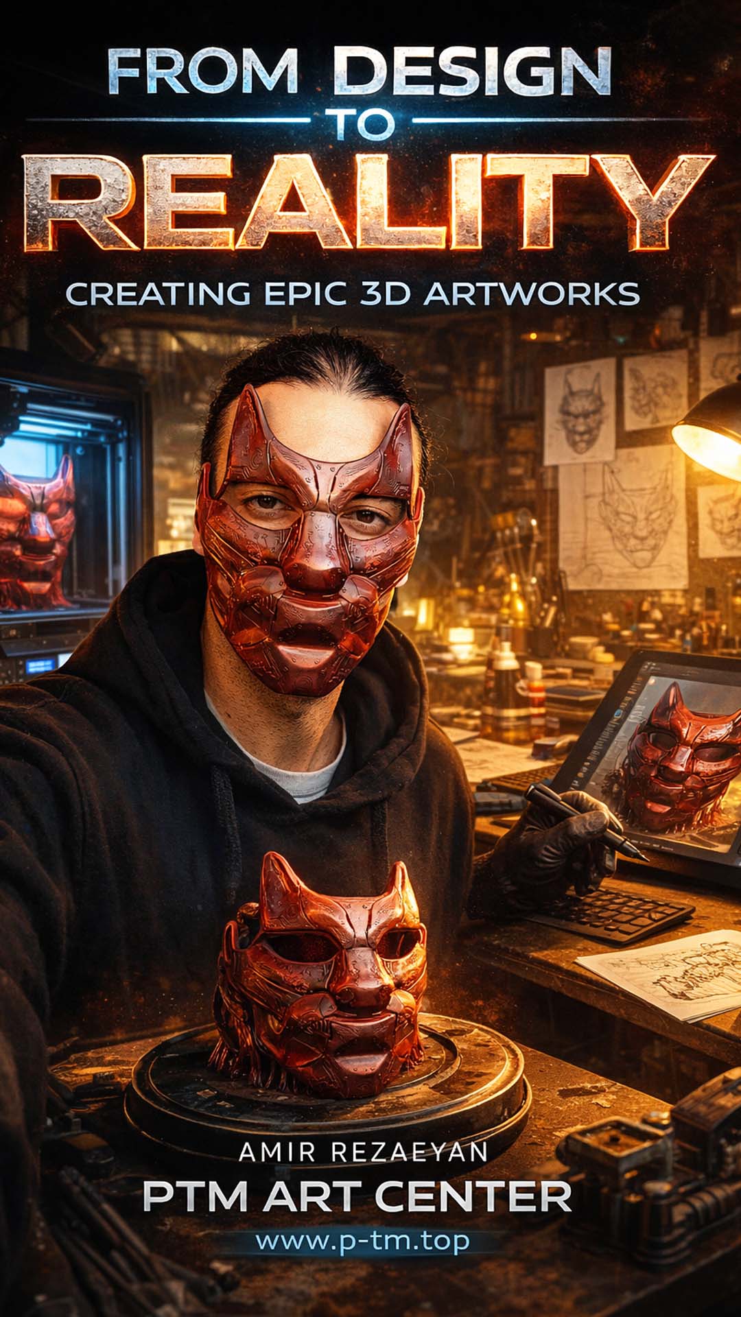 Face Mask - Designed & Made  By : AMIR REZAEYAN